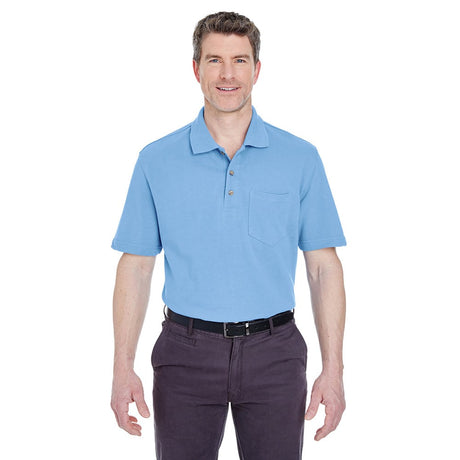 UltraClub 8534 Men's  Classic Piqué Polo with® Pocket