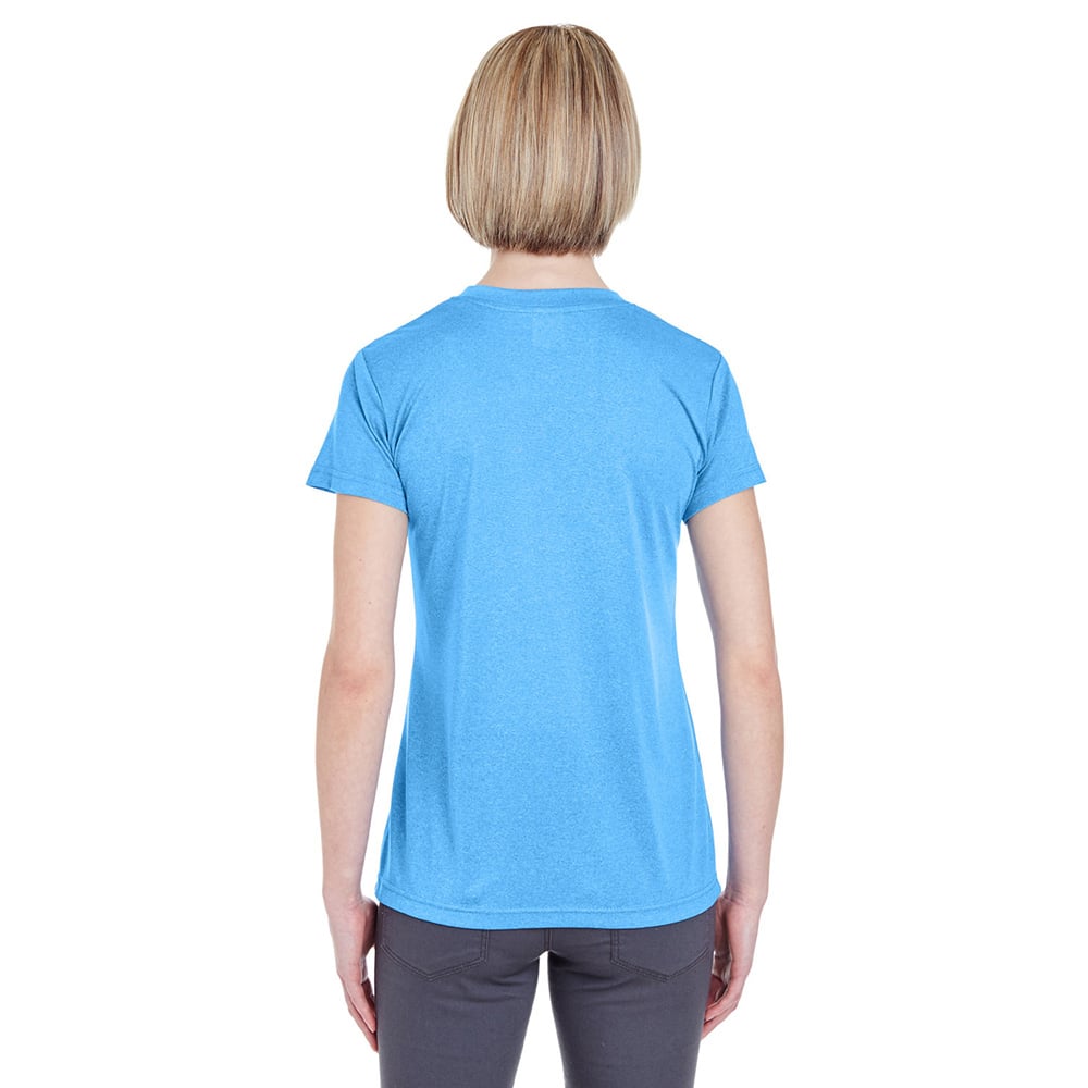 UltraClub Cool & Dry 8619L Ladies' Heathered Performance T-Shirt