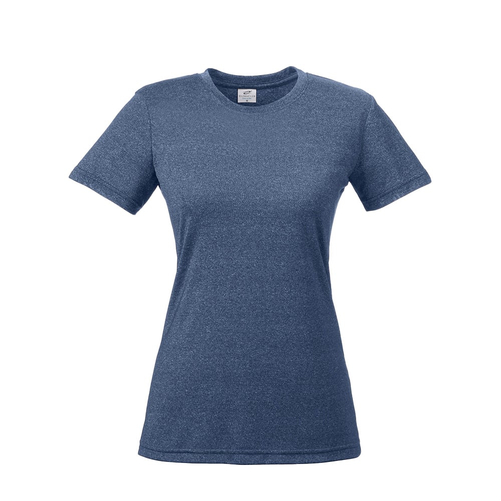 UltraClub Cool & Dry 8619L Ladies' Heathered Performance T-Shirt