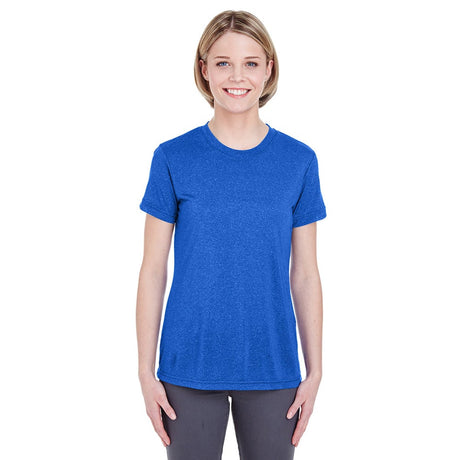 UltraClub Cool & Dry 8619L Ladies' Heathered Performance T-Shirt