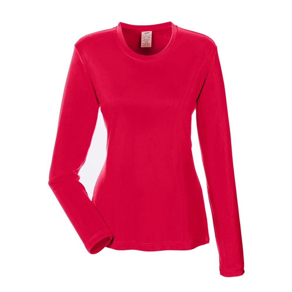 UltraClub Cool & Dry 8622W Ladies' Performance Long-Sleeve T-Shirt