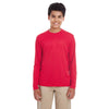 UltraClub Cool & Dry 8622Y Youth Performance Long-Sleeve T-Shirt