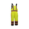 Premium Two-Tone Hi-Vis Winter Bib with Quilted Lining, Class E