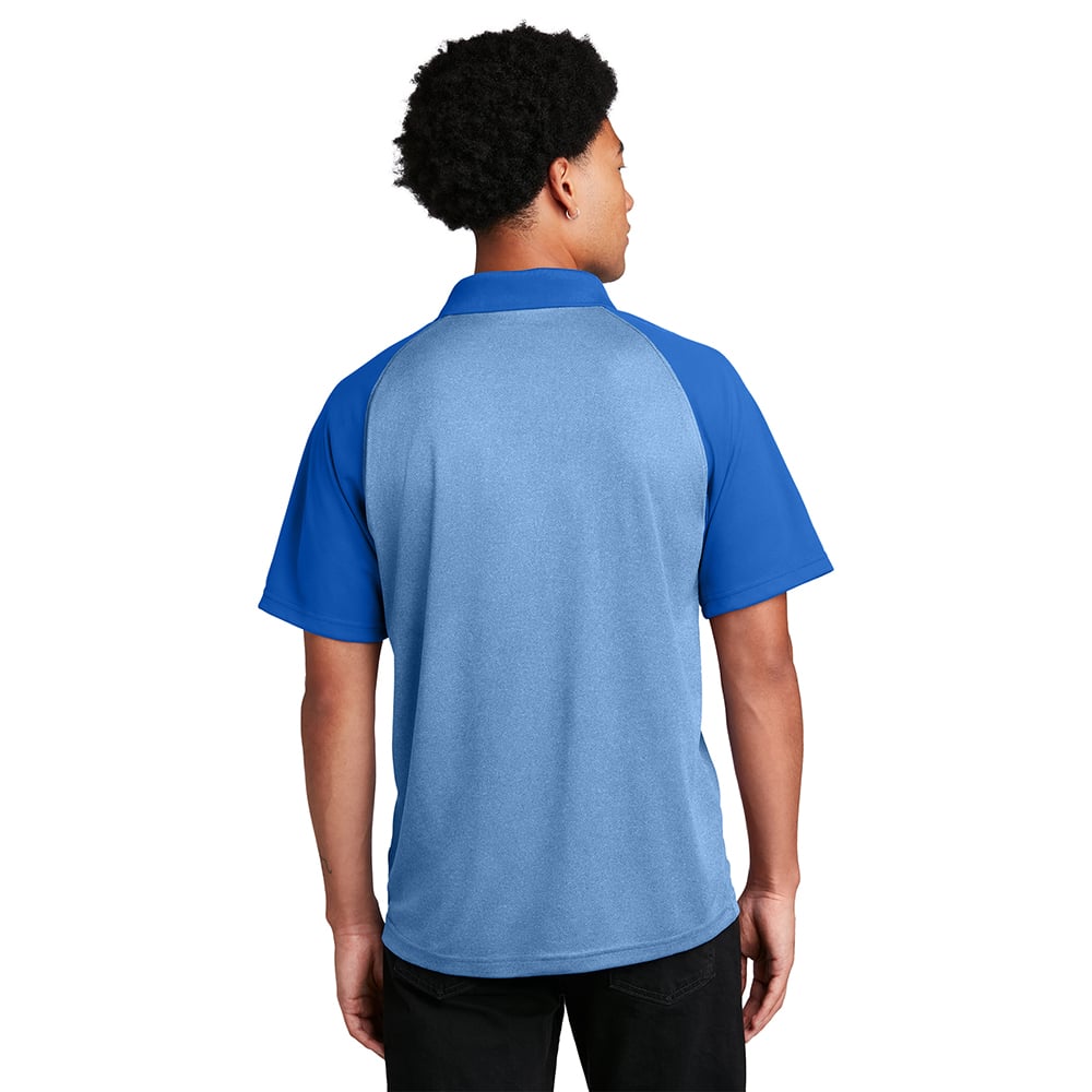 Sport-Tek ST641 PosiCharge RacerMesh Raglan Heather Polo