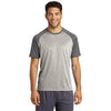 Sport-Tek ST362 Two Tone Heather Contender Crew Neck Tee