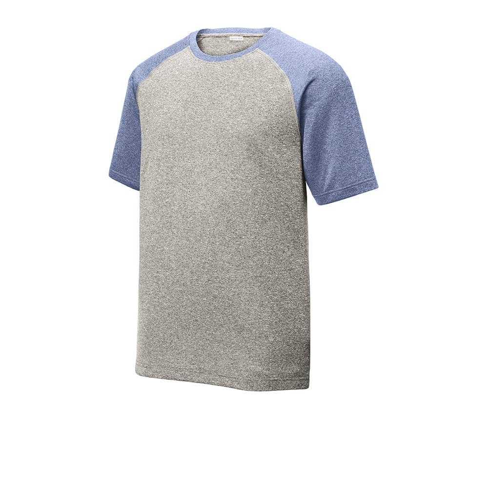 Sport-Tek ST362 Two Tone Heather Contender Crew Neck Tee