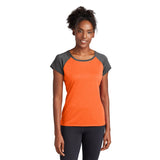 Sport-Tek LST362 Women's Two Tone Heather Contender Scoop Neck Tee