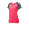 Sport-Tek LST362 Women's Two Tone Heather Contender Scoop Neck Tee