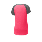 Sport-Tek LST362 Women's Two Tone Heather Contender Scoop Neck Tee