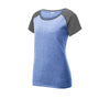 Sport-Tek LST362 Women's Two Tone Heather Contender Scoop Neck Tee