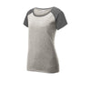 Sport-Tek LST362 Women's Two Tone Heather Contender Scoop Neck Tee