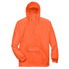 UltraClub 8925 Men's Pack-Away Quarter-Zip Hooded Pullover Jacket