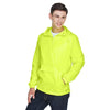 UltraClub 8925 Men's Pack-Away Quarter-Zip Hooded Pullover Jacket