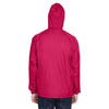 UltraClub 8925 Men's Pack-Away Quarter-Zip Hooded Pullover Jacket