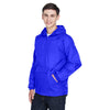 UltraClub 8925 Men's Pack-Away Quarter-Zip Hooded Pullover Jacket