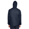 UltraClub 8925 Men's Pack-Away Quarter-Zip Hooded Pullover Jacket