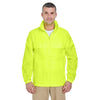 UltraClub 8929 Men's Full-Zip Hooded Pack-Away Jacket