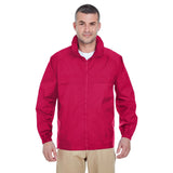 UltraClub 8929 Men's Full-Zip Hooded Pack-Away Jacket