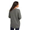 Port Authority LSW416 Women's Marled Cocoon Open Front Sweater