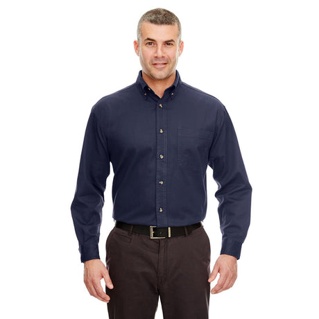 UltraClub 8960C Cypress Long-Sleeve Twill Shirt with Pocket