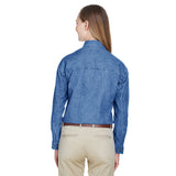 UltraClub 8966 Ladies' Long Sleeve Cypress Denim Shirt