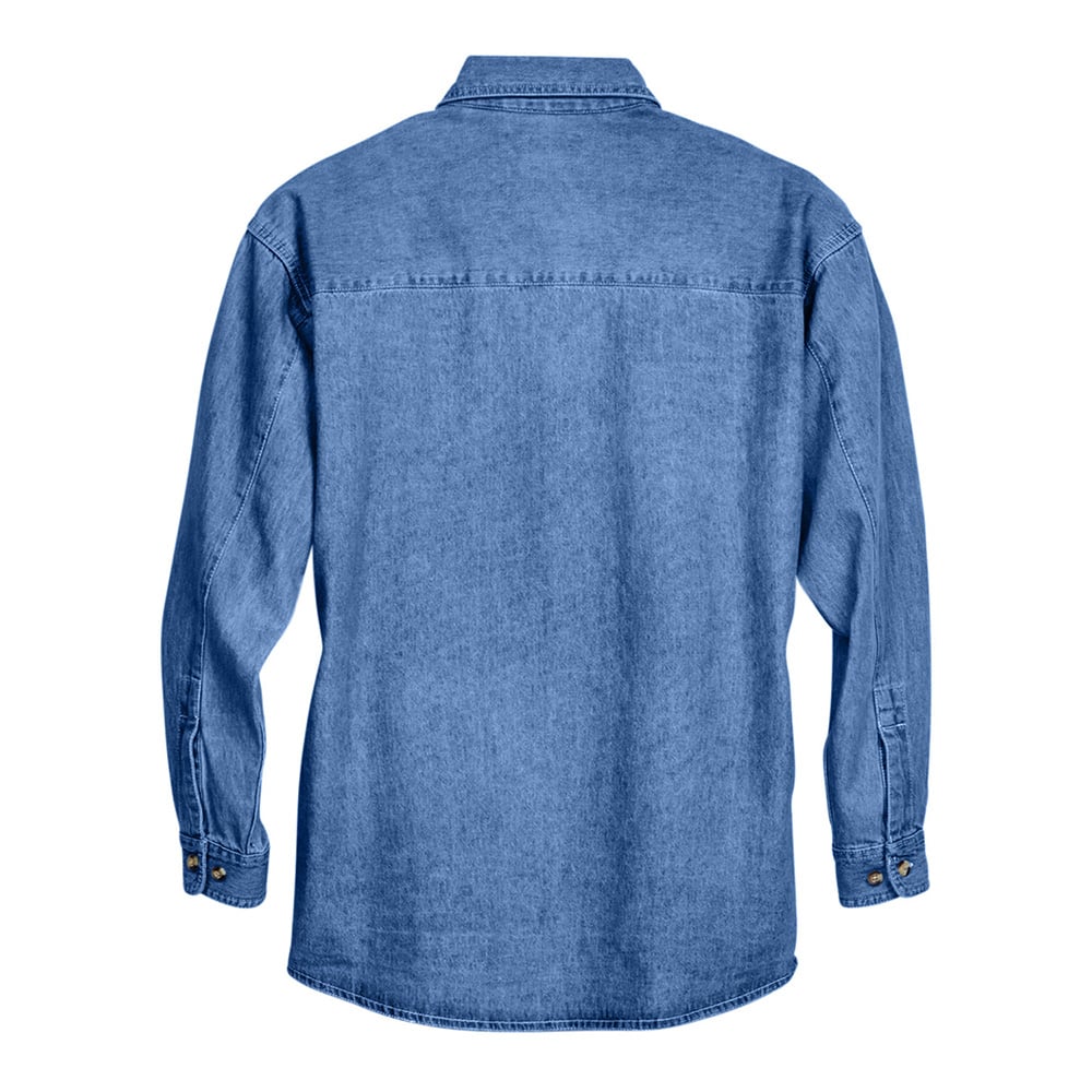 UltraClub 8966 Ladies' Long Sleeve Cypress Denim Shirt