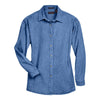 UltraClub 8966 Ladies' Long Sleeve Cypress Denim Shirt