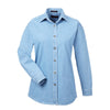 UltraClub 8966 Ladies' Long Sleeve Cypress Denim Shirt