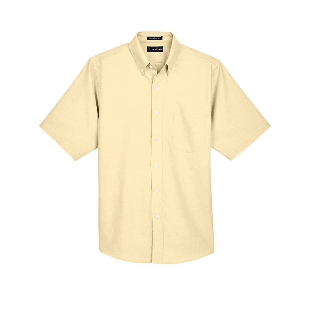 UltraClub 8972 Men's Classic Wrinkle-Resistant Short-Sleeve Oxford