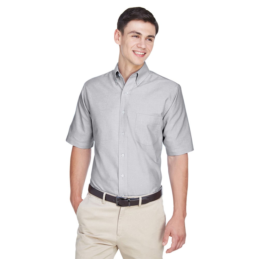 UltraClub 8972 Men's Classic Wrinkle-Resistant Short-Sleeve Oxford