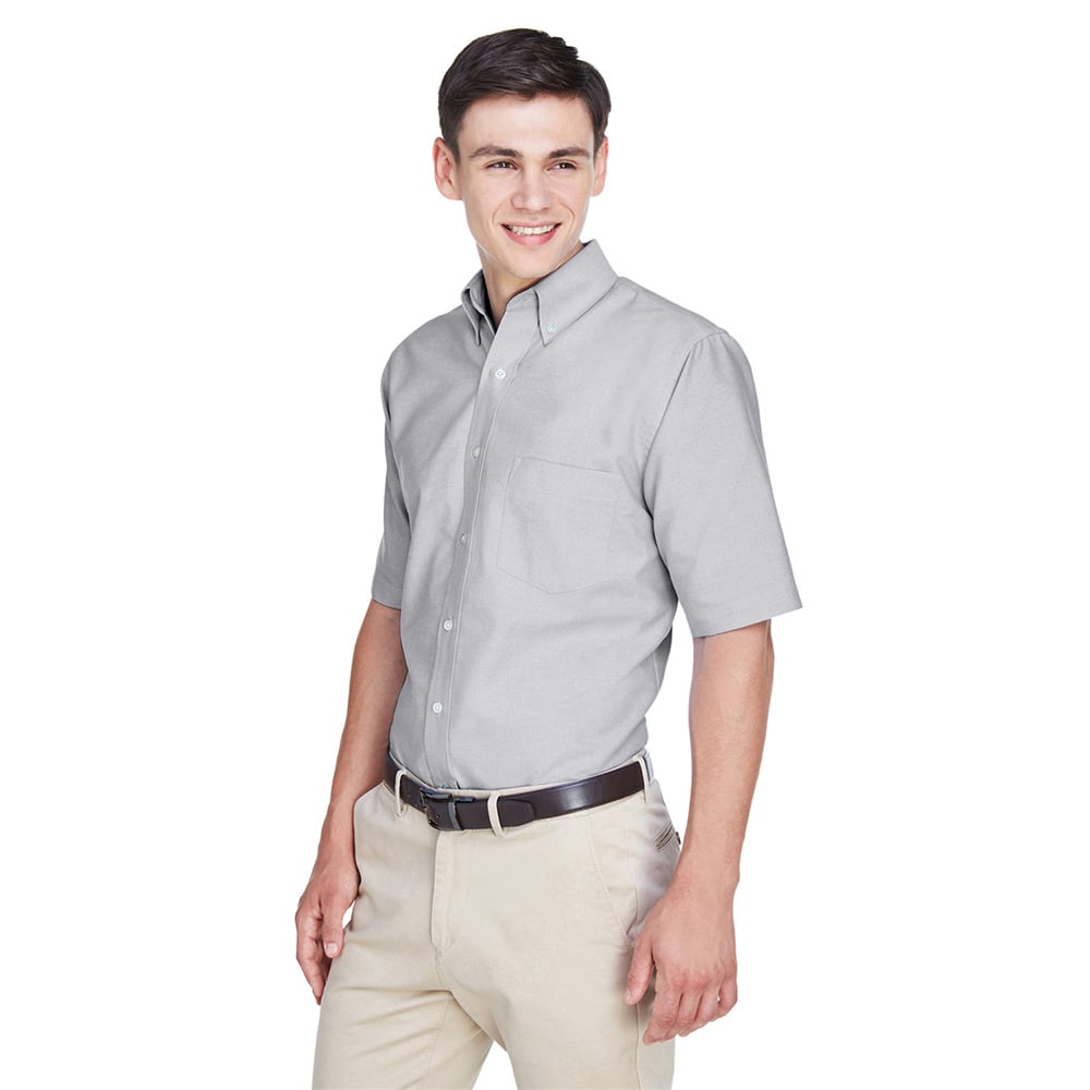 UltraClub 8972 Men's Classic Wrinkle-Resistant Short-Sleeve Oxford