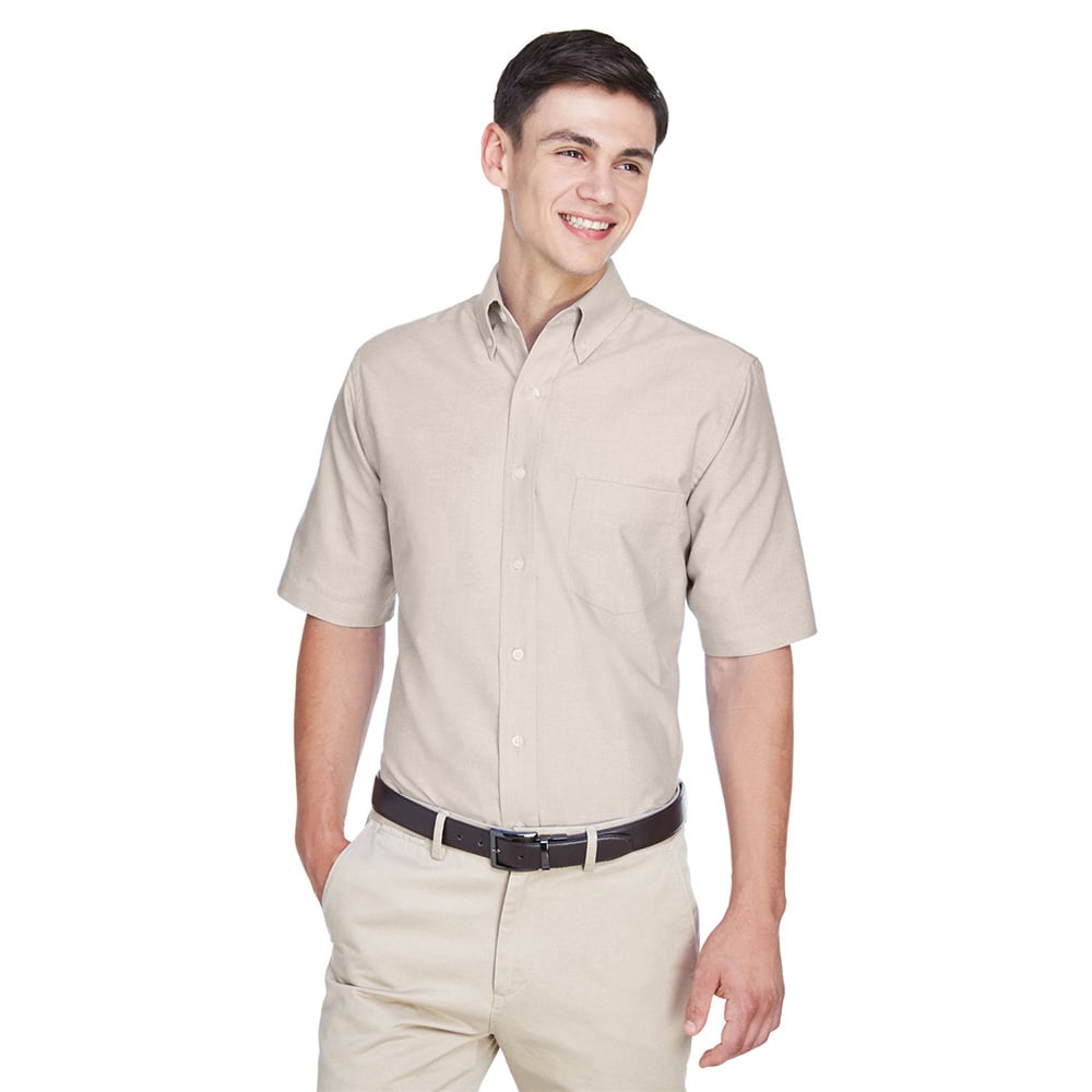 UltraClub 8972 Men's Classic Wrinkle-Resistant Short-Sleeve Oxford