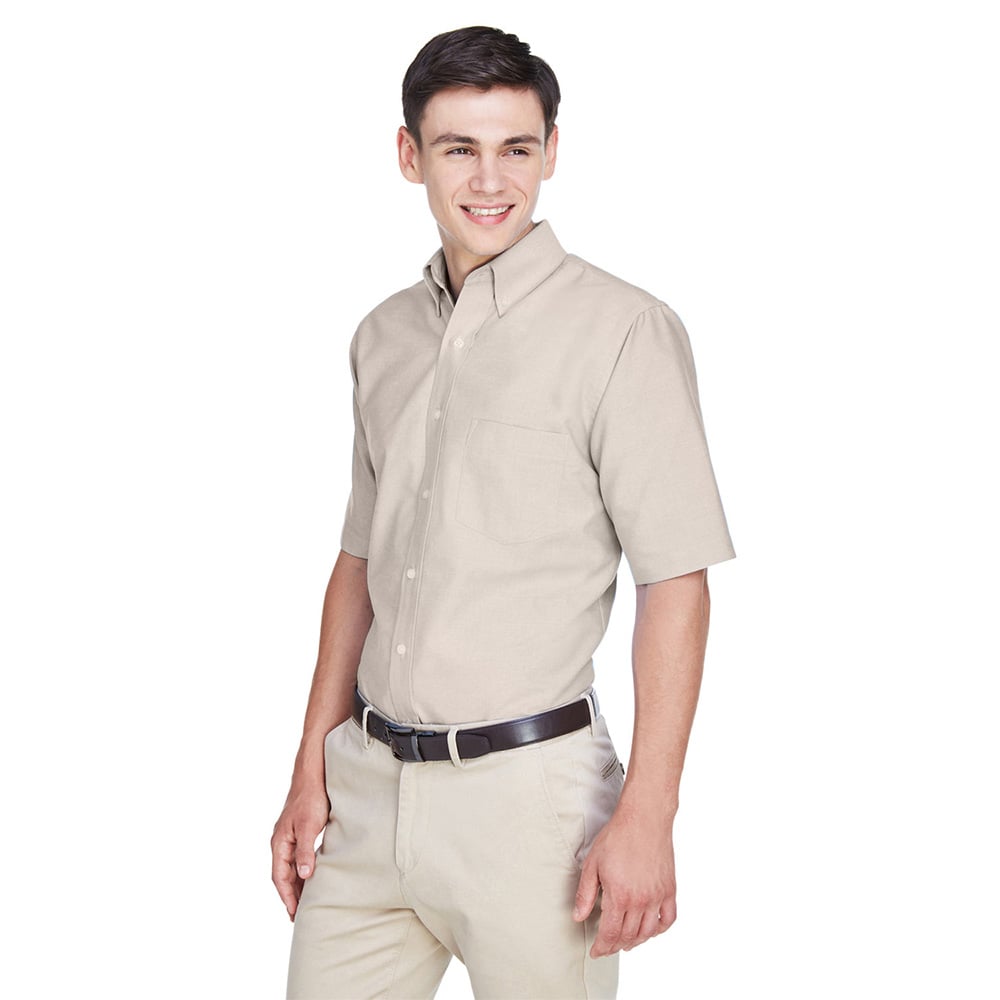 UltraClub 8972 Men's Classic Wrinkle-Resistant Short-Sleeve Oxford