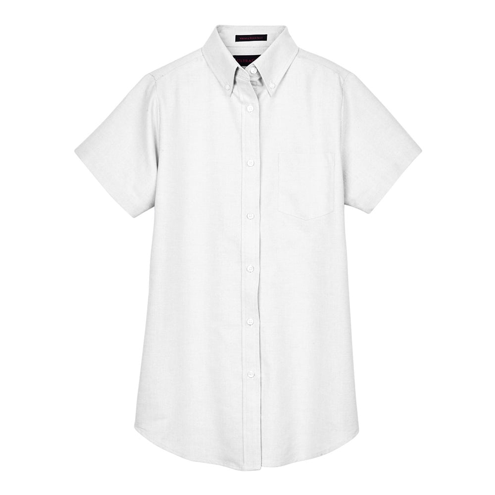 UltraClub 8973 Ladies' Classic Wrinkle-Resistant Short-Sleeve Oxford