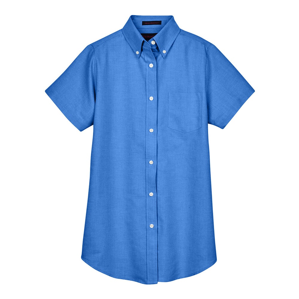 UltraClub 8973 Ladies' Classic Wrinkle-Resistant Short-Sleeve Oxford