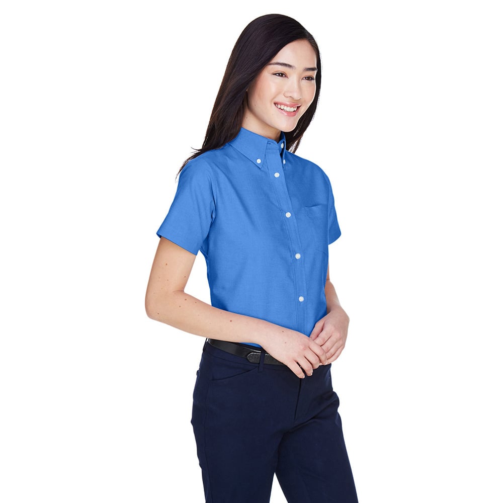 UltraClub 8973 Ladies' Classic Wrinkle-Resistant Short-Sleeve Oxford