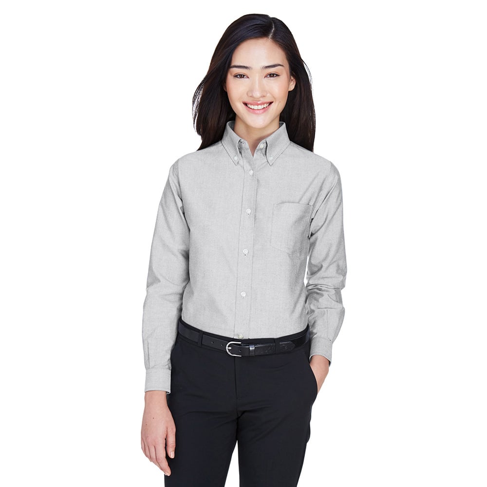 UltraClub 8990 Ladies' Classic Wrinkle-Resistant Long-Sleeve Oxford