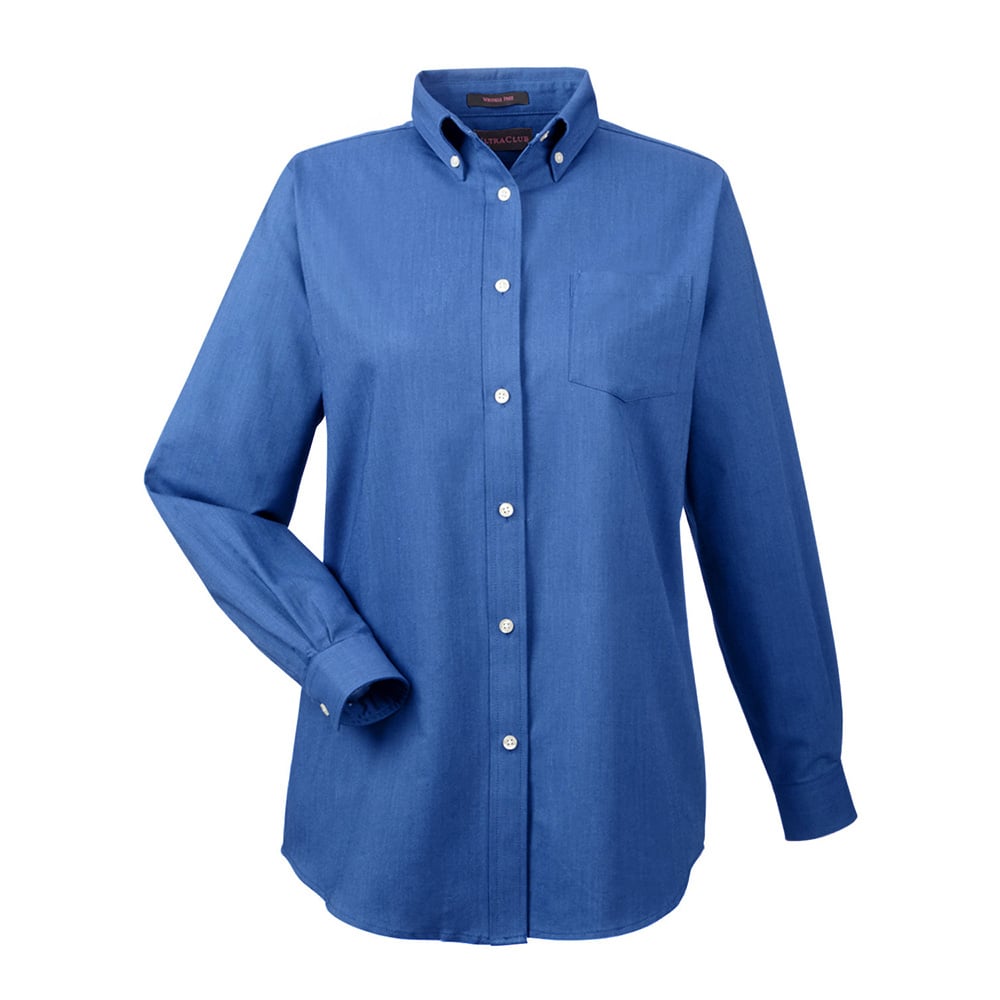 UltraClub 8990 Ladies' Classic Wrinkle-Resistant Long-Sleeve Oxford