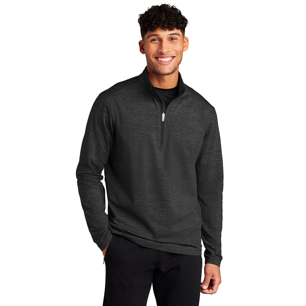 Sport-Tek ST855 Sport-Wick Stretch Reflective Heather 1/2-Zip Pullover