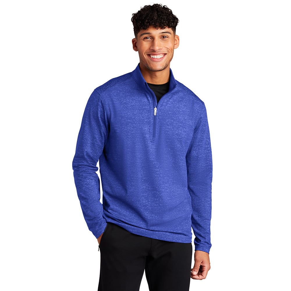 Sport-Tek ST855 Sport-Wick Stretch Reflective Heather 1/2-Zip Pullover