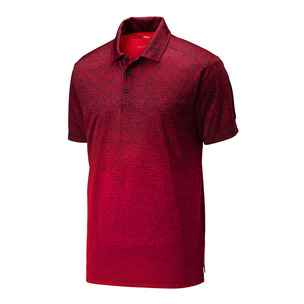 Sport-Tek ST671 Ombre Heather Polo with Side Vents