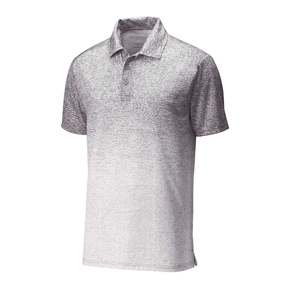 Sport-Tek ST671 Ombre Heather Polo with Side Vents