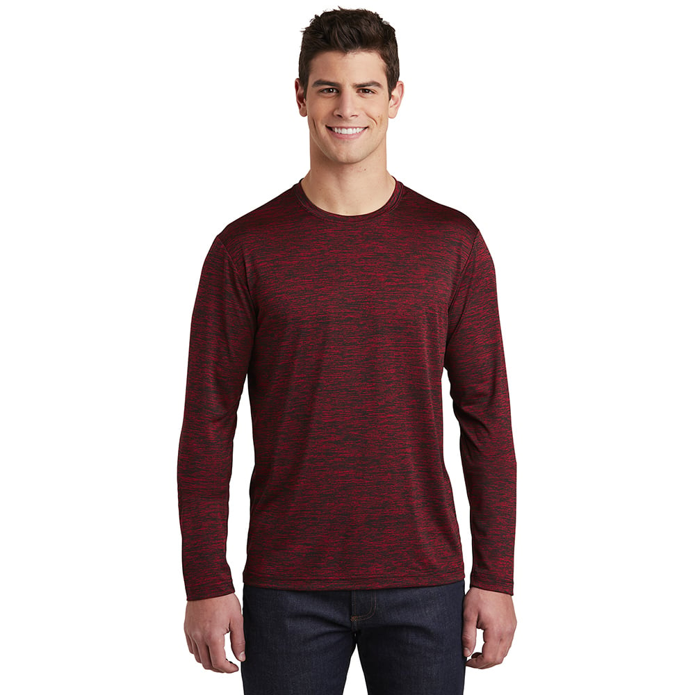 Sport-Tek ST390LS PosiCharge Long Sleeve Electric Heather T-Shirt