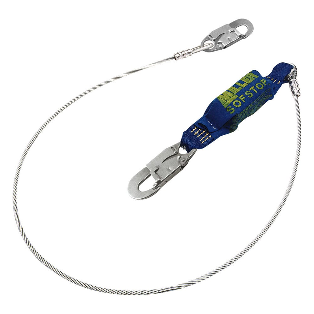 Miller Wire Rope Lanyard with Kevlar SofStop Shock Absorber