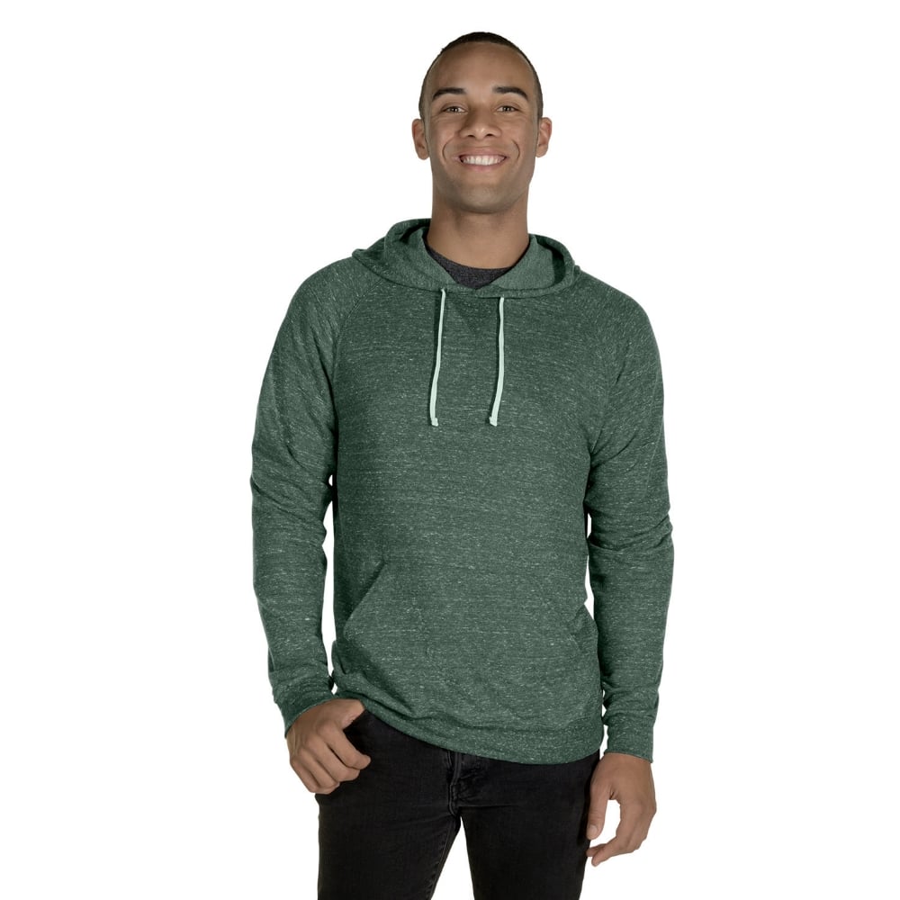 Jerzees 90MR 66/34 Snow Heather French Terry Pullover Hood Sweatshirt