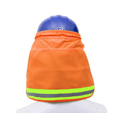 Hi-Vis Safety Sun Shield for Hard Hats with PVA Cooling