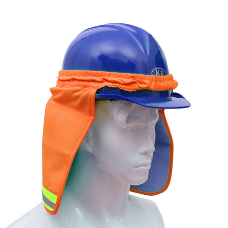 Hi-Vis Safety Sun Shield for Hard Hats with PVA Cooling