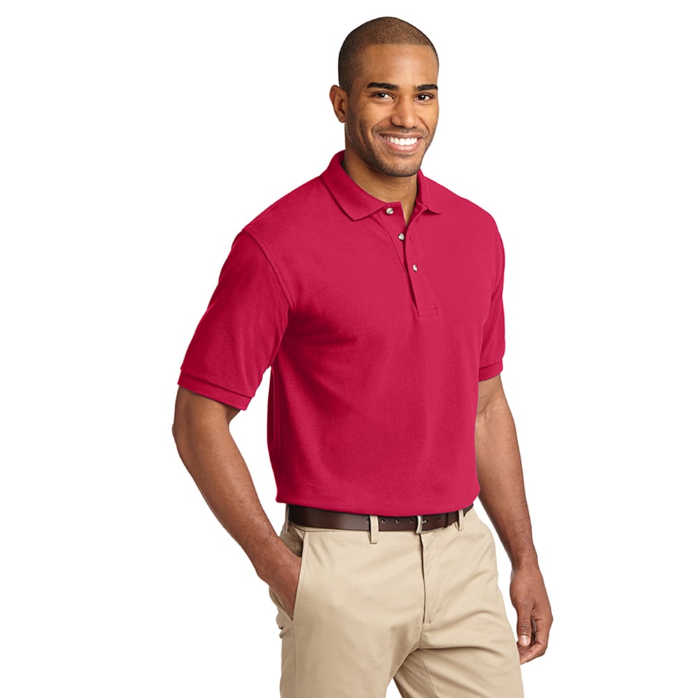 Port Authority K420 Heavyweight Short Sleeve Cotton Pique Polo