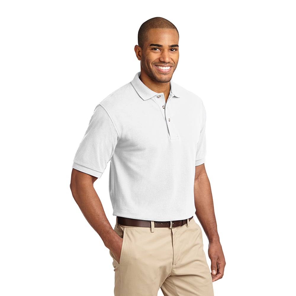 Port Authority K420 Heavyweight Short Sleeve Cotton Pique Polo