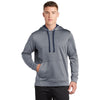 Sport-Tek ST264 PosiCharge Sport-Wick Heather Hooded Fleece Pullover